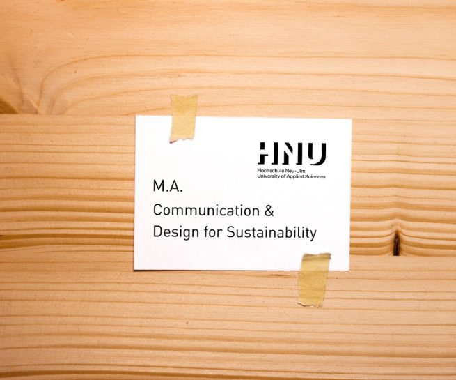 Masterstudiengang Communication and Design for Sustainability an der Hochschule Neu-Ulm