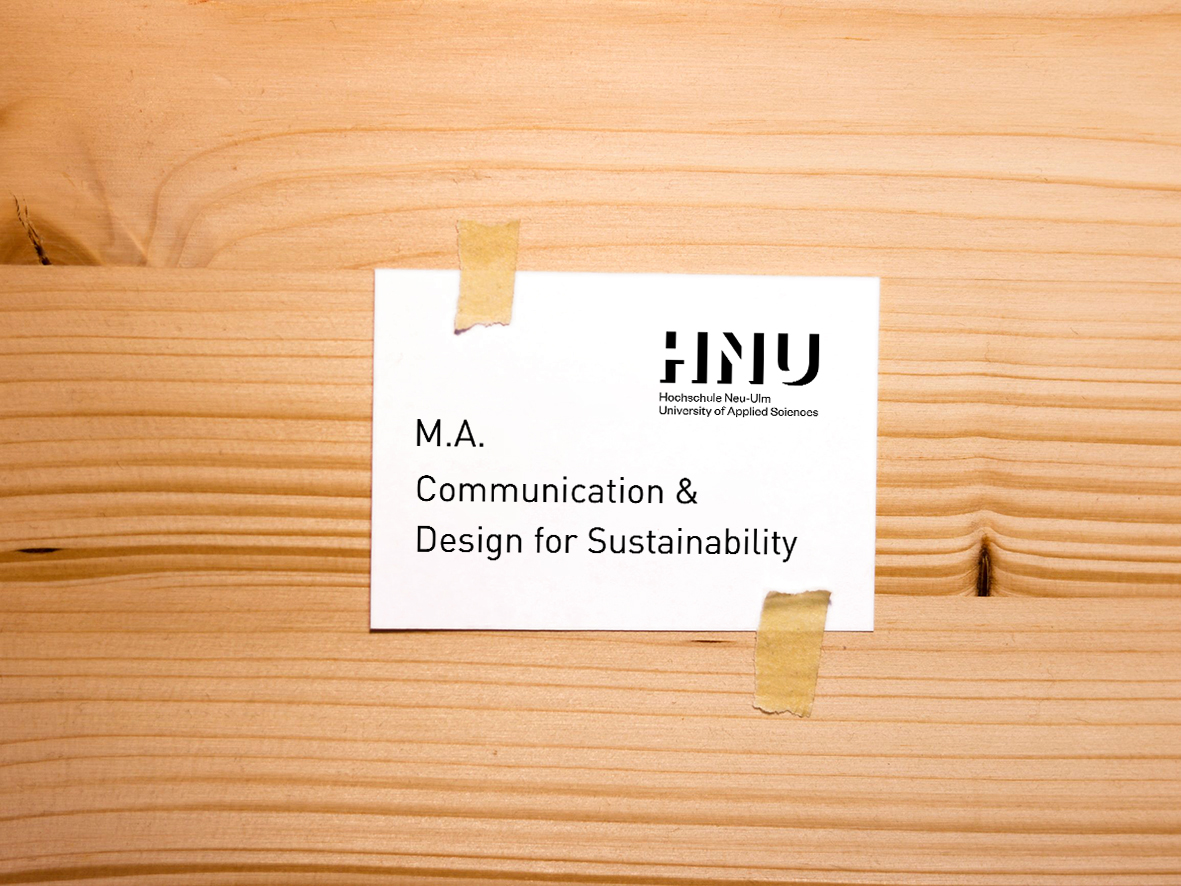 Masterstudiengang Communication and Design for Sustainability an der Hochschule Neu-Ulm