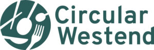 2023_CW_Hauptlogo_RGB_150dpi circular westend logo, ein Kreis mit Geschirr, daneben der Titel Circular Westend, in grün