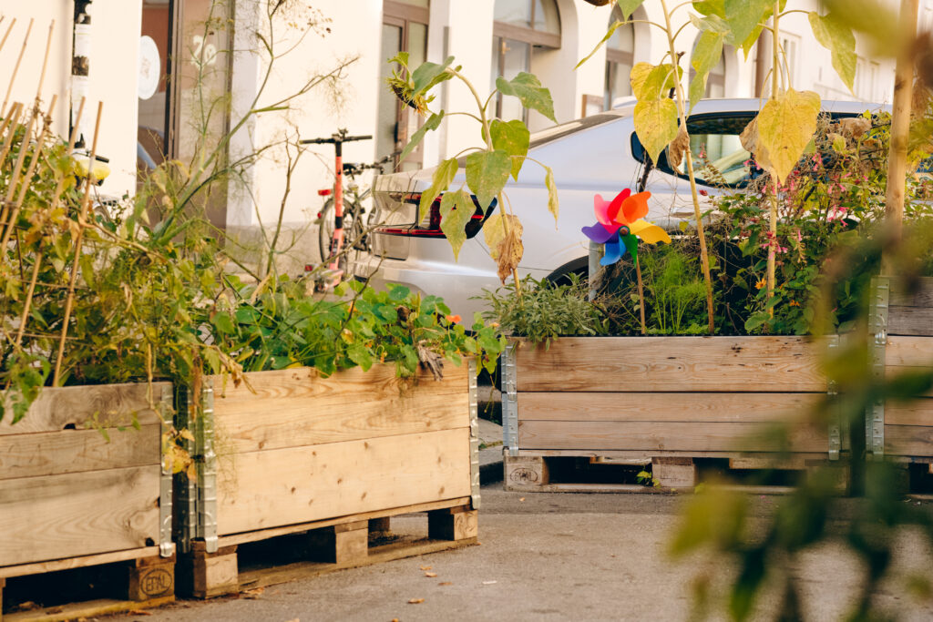 Im transdisziplinären Forschungsprojekt Mobilität und Stadtklima im Zukunfts-Quartier(MOSAIQ) arbeiten unter Leitung der Technischen Universität München Partner*innen aus Wissenschaft, Verwaltung, Wirtschaft und Gesellschaft zusammen. Gemeinsam mit der Bürgerschaft und weiteren lokalen Akteur*innen werden Quartiere zu Orten gemacht, die den Herausforderungen des Klimawandels und der urbanen Mobilität im knappen öffentlichen Raum gerecht werden.
